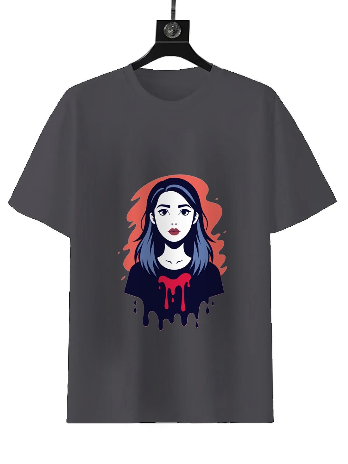 UME Anime Red Drip Custom T-Shirt