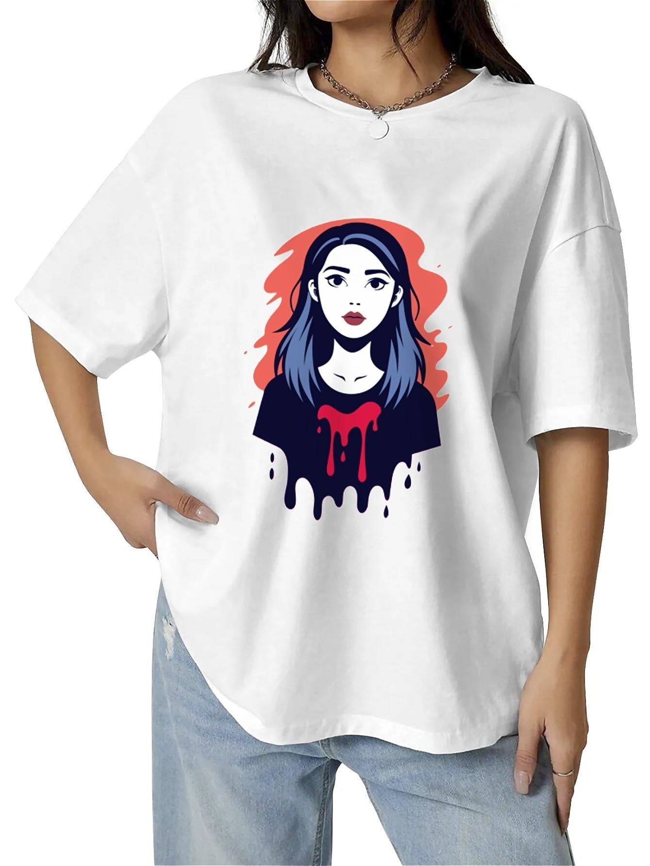 UME Anime Red Drip Custom T-Shirt