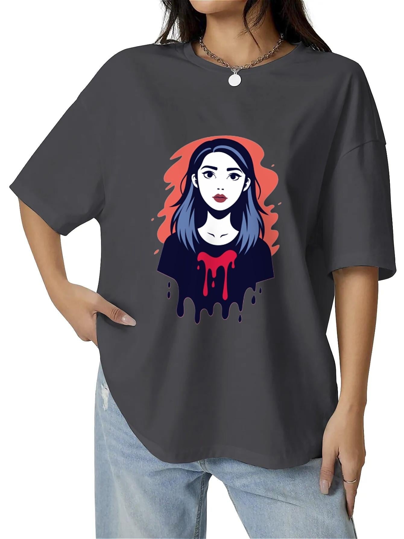 UME Anime Red Drip Custom T-Shirt