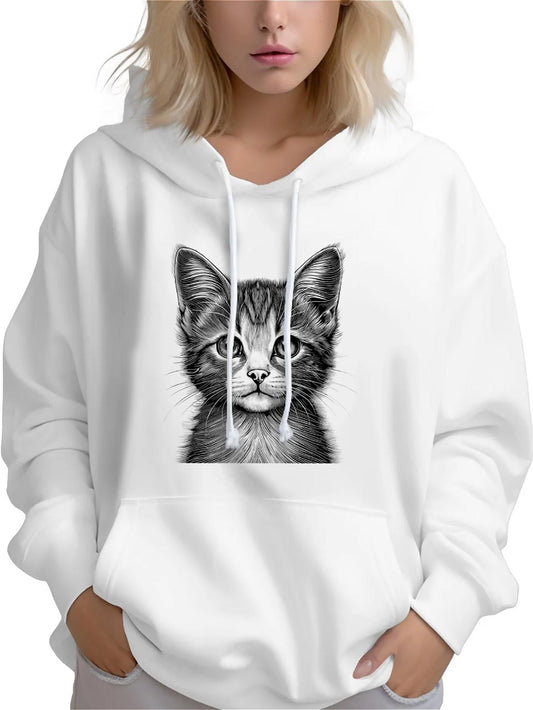 UME Customizable Cat Head Silhouette Hoodie