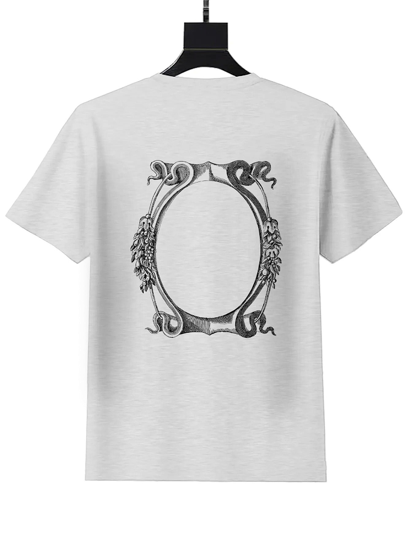 UME Customizable Black Ellipse Design T-Shirt